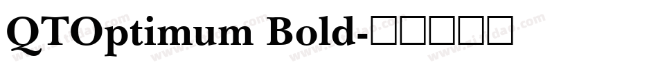 QTOptimum Bold字体转换